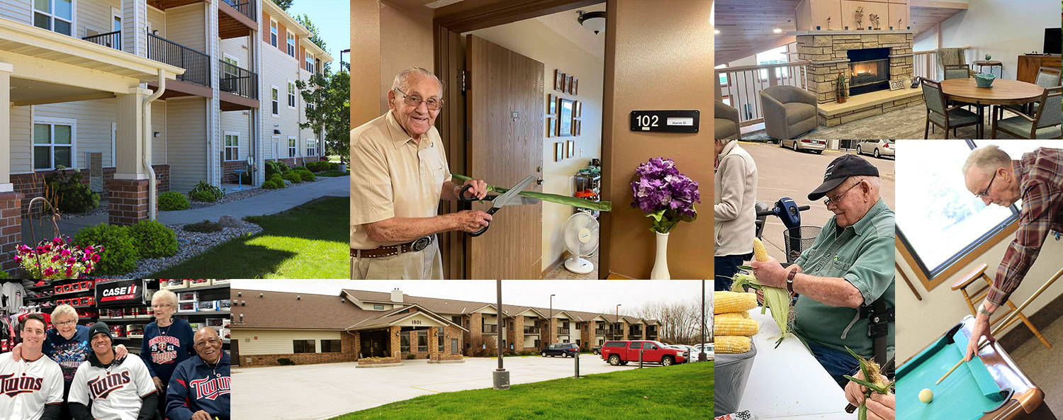 collage of photos of the Ecumen Meadows community