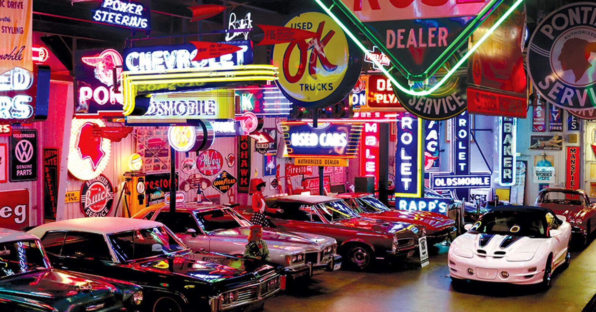 Marv Spomer Collection of antique cars and neon signs